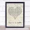 Jim Croce Time In A Bottle Script Heart Song Lyric Quote Print