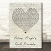 John Denver Poems, Prayers And Promises Script Heart Song Lyric Quote Print
