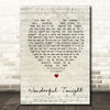 Wonderful Tonight Eric Clapton Script Heart Song Lyric Quote Print