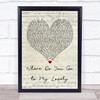 Peter Sarstedt Where Do You Go to My Lovely Script Heart Song Lyric Quote Print