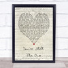 You're Still The One Shania Twain Script Heart Song Lyric Quote Print