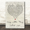Queen Crazy Little Thing Called Love Script Heart Song Lyric Quote Print