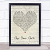 Rag n Bone Man As You Are Script Heart Song Lyric Quote Print