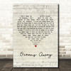 Roger Daltrey Oceans Away Script Heart Song Lyric Quote Print