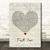 Tracy Chapman Fast Car Script Heart Song Lyric Quote Print