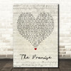 Tracy Chapman The Promise Script Heart Song Lyric Quote Print