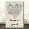 Usher Something Special Script Heart Song Lyric Quote Print