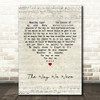 Barbra Streisand The Way We Were Script Heart Quote Song Lyric Print