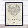 Bon Jovi All About Loving You Script Heart Quote Song Lyric Print