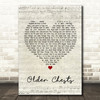 Damien Rice Older Chests Script Heart Quote Song Lyric Print