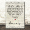 Del Shannon Runaway Script Heart Quote Song Lyric Print