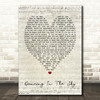 Dani And Lizzy Dancing In The Sky Script Heart Song Lyric Quote Print
