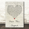 Gavin DeGraw More Than Anyone Script Heart Quote Song Lyric Print