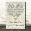 Helen Reddy You And Me Against The World Script Heart Quote Song Lyric Print