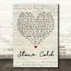 Jimmy Barnes Stone Cold Script Heart Quote Song Lyric Print