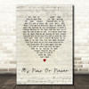Elvis Presley It's Now Or Never Script Heart Song Lyric Quote Print