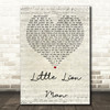Mumford & Sons Little Lion Man Script Heart Quote Song Lyric Print