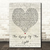 Noel Gallagher High Flying Birds The Dying Of The Light Script Heart Song Print