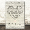 Passenger The One You Love Script Heart Quote Song Lyric Print