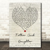 Paul Simon Father And Daughter Script Heart Quote Song Lyric Print