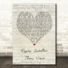 Peter, Paul And Mary Kisses Sweeter Than Wine Script Heart Song Lyric Print