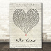 Pink Who Knew Script Heart Quote Song Lyric Print