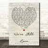 Steve Perry We're Still Here Script Heart Song Lyric Print