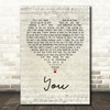 Ten Sharp You Script Heart Quote Song Lyric Print