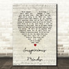 Elvis Presley Suspicious Minds Script Heart Song Lyric Quote Print