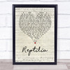 The Strokes Reptilia Script Heart Quote Song Lyric Print
