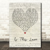 Whitesnake Is This Love Script Heart Quote Song Lyric Print