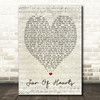 Jar Of Hearts Christina Perri Script Heart Quote Song Lyric Print