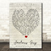 Jealous Guy John Lennon Script Heart Quote Song Lyric Print