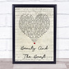 Stevie Nicks Beauty And The Beast Script Heart Song Lyric Quote Print