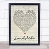 Landslide Fleetwood Mac Script Heart Quote Song Lyric Print