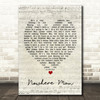 Nowhere Man The Beatles Script Heart Quote Song Lyric Print