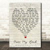 Over My Head Fleetwood Mac Script Heart Quote Song Lyric Print