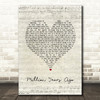 Adele Million Years Ago Script Heart Song Lyric Print