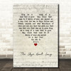 Bear McCReary The Skye Boat Song Script Heart Song Lyric Print