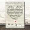 Chris Stapleton More Of You Script Heart Song Lyric Print