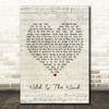David Bowie Wild Is The Wind Script Heart Song Lyric Print