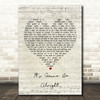 David Essex It's Gonna Be Alright Script Heart Song Lyric Print