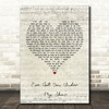Frank Sinatra I've Got You Under My Skin Script Heart Song Lyric Print