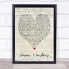 Seven Wonders Fleetwood Mac Script Heart Quote Song Lyric Print