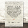 Gladys Knight The Way We Were -Try To Remember Script Heart Song Lyric Print