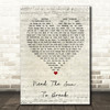 James Bay Need The Sun To Break Script Heart Song Lyric Print