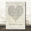 James Blunt Time Of Our Lives Script Heart Song Lyric Print