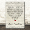 Jasmine Rae When I Found You Script Heart Song Lyric Print