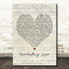 Love Affair Everlasting Love Script Heart Song Lyric Print