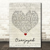 Matchbox 20 Overjoyed Script Heart Song Lyric Print